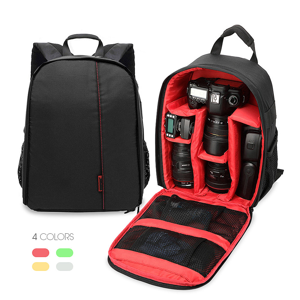 Digital DSLR Camera Backpack Waterproof and Shockproof Case for Canon Nikon