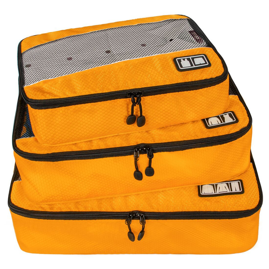 Travel Packing Cube (Small-Large 3 Piece) for Carry-on Travel Accessories. Suitcase and Backpacking (Single Compartment)