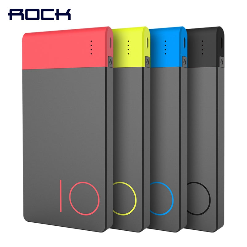 Colorful 10000mAh Slim Power Bank with Fast Charging